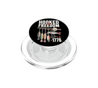 Hooked on Freedom Vintage Fishing Adventure Design PopSockets PopGrip for MagSafe