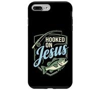 Hooked On Jesus Funny Christian Fishing Design Case for iPhone 7 Plus/8 Plus