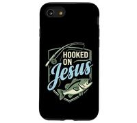 Hooked On Jesus Funny Christian Fishing Design Case for iPhone SE (2020) / 7/8