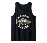 Hooked on Nature Love Fishing Outdoor Wilderness Graphic Tank Top