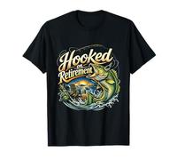Hooked on Retirement Now Fishing All Day Vibe T-Shirt