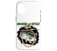 Hooked On Style Fashion Fishing Fisherman - Hip Bass Angler Case for iPhone 16