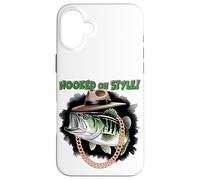 Hooked On Style Fashion Fishing Fisherman - Hip Bass Angler Case for iPhone 16 Plus