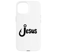Hooked To Jesus Funny Christian Fishing I Love Jesus Christ Case for iPhone 15