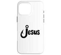 Hooked To Jesus Funny Christian Fishing I Love Jesus Christ Case for iPhone 16 Pro Max