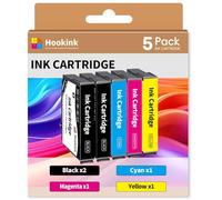 Hookink 405XL Ink Cartridge Multipack Compatible for Epson 405XL Ink for Workforce Pro WF-3820 WF-4820 WF-7310 WF-7830DTWF WF-4830DTWF WF-4820DWF WF-3825DWF WF-4825DWF WF-7835DTWF (5Pack)