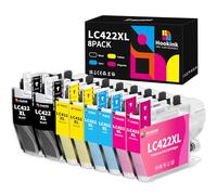 Hookink LC422XL Ink Cartridges Multipack Replacement for Brother LC422XL LC-422XLVAL LC422 Compatible for Brother MFC-J5340DW MFC-J5345DW MFC-J5740DW MFC-J6940 MFC-J6540DW (8-Pack)