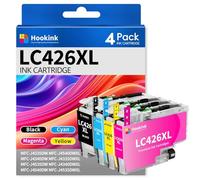 Hookink LC426XL Ink Cartridge Compatible for Brother LC426 LC-426VAL | Compatible for Brother for MFC-J4335DW MFC-J4340DW MFC-J4535DW MFC-J4540DW Printers(1 Black 1 Cyan 1 Magenta 1 Yellow)