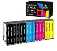 Hookink XP-2100 Ink Compatible with Epson E603XL Ink Cartridges | Compatible with Epson Expression Home XP-3100 XP-2100 XP-4100 XP-2105 XP-3105 WF-2810 WF-2830 WF-2835 WF-2850(15-Pack)