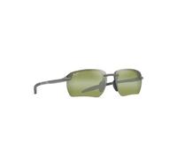 Maui Jim - Hookipa Ultra G Asian Fit Metal Matte Grey Ht Green Photochromic MauiUltra - Sunglasses