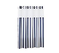 Hookless Stripes Shower Curtain with Peva Liner, 71 X 74, Navy
