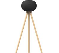 HOOKMEMO Black Walnut Wood Stand Compatible with Sonos Era 300 can be Raised Era 300 Speaker to 40.1 inches, (Walnut+Beech+33inch high+Cable Channel)