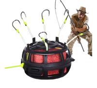 Hooks for Catfish - Bait Cage Pole Fishing Accessory - Mounting Reverse Bottom, Carp Feeder Rig for Saltwater, Lake, Fishermen, Cats