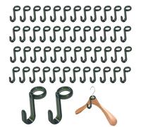 Hooks for Hangers Space Saving - High Resistance Scratch Resistant 50 Pieces - Organization Wardrobe with Holders for Hangers, Dormitory Room Laundry Room Wardrobe Apartment Students Univers