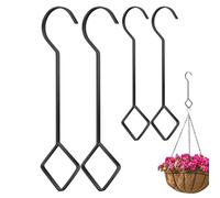 Hooks for Plants | Heavy Duty Steel Extender Plant Hanger - Rhombus Design Organizer Tool, Home Decoration for Garden Flower Baskets Bird Cages