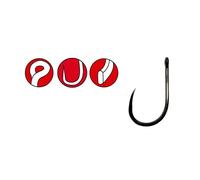 Hooks Gamakatsu Power Carp Ring Eye Barbless (x10) Noir 12