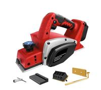 Hookurity Handheld Electric Planer Cordless Wood Planing Mac Brushless Electric Planer 15000RPM Cordless Handheld Power Planer Carpenter Home DIY for 18V Batterying (No Batterying)
