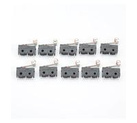 Hookurity Micro Limit Switch 10 Pcs Limit Switch Roller Lever Arm SPDT Snap Action 3Pin With Roller Limit Switch