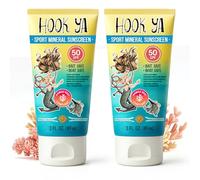 Hook'Ya Hawaii Coral Reef Compliant, Non-Nano Mineral Sun Protection, Travel Size 3 Oz, Total 6oz Pack, Grape/Uvb Protection, Octinoxate and Oxybenzone Free
