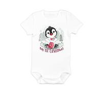 Hoolaroo My First Christmas Penguin Baby Grow Bodysuit 1st Christmas Outfit 2025 Cotton BabyGrow Vest Girl Boy Unisex Gift Name Newborn