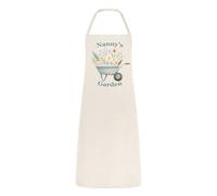 Hoolaroo Personalised Gardening Apron Garden Gift For Women, Custom Present for Mum Nan Nanny Gran, Retirement Gift