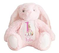 Hoolaroo Personalised My First Easter 2025 Teddy First Easter Bunny 1st Gift Pink