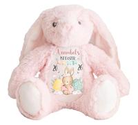 Hoolaroo Personalised My First Easter 2026 Teddy 1st Easter Gift New Baby Gift Pink