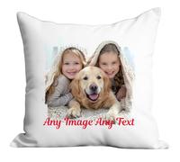 Hoolaroo Personalised Pillow Custom Cushion Cover With Photo Upload and Text, for Dad Customisable Cushion Mum Daddy Present