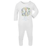 Hoolaroo Personalised Sleepsuit Baby Boy My 1st Easter Rabbit Rompersuit Printed Gift Present for Newborn New Baby Outfit Clothing 3-6 Months Blue