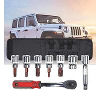 Hoolcar Hard Top and Door Removal Torx Tool Set Socket Wrench Multi-Tool Case Kit for 1997-2021 Jeep Wrangler TJ JK JKU JL JLU Sport Sahara Rubicon X