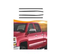 Hoolcar Lower Window Trim Cover Molding Window Bottom Outer Frame Strip Compatible with Chevrolet Silverado GMC Sierra 2014-2018, Exterior Accessories, Black
