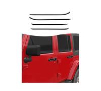 Hoolcar Lower Window Trim Cover Molding Window Bottom Outer Frame Strip Compatible with Jeep Wrangler JLU 2018-2025, 4 Doors, Exterior Accessories, Black