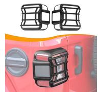 Hoolcar Tail Light Guards Rear Light Cover Protector Compatible with Jeep Wrangler JL JLU 2018-2024, Exterior Accessories, Black, for LED Lamp