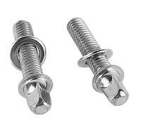 Hooleey 2PCS Iron Drum Tight Screw Stainless Steel Tension Rods Percussion Replacement Accessory (WC900)