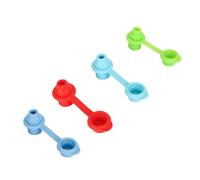 Hooleey 4Pcs Silicone Bottle Top Sippy Spout for Kids - Leak Proof Lids, Easy to Use and Clean, Universal Design - Suitable for Infants and Adults
