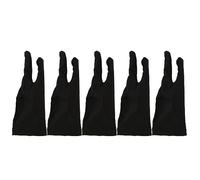 HOOLEEY 5Pcs Digital Drawing Glove for Tablet, Palm Rejection, Elastic Smoothing, Suitable for Left and Right Hand Artists