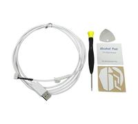 HOOLRZI 2. Enhanced Anti-Friction Feet & Rubber Cable Set with Tool for G502 Corded Metal Screwdriver for Repair