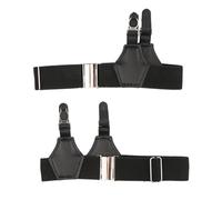 HOOLRZI 2Pcs Elastic Men's Socks Holder Sock Suspenders With Metal Clips For Formal Or Business Stockings Socks Garters Belt