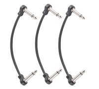HOOLRZI 3/6Pcs Electric Guitar Cable Pedalboard Instrument Pedal Board Patches For Guitar And Other Instruments Low Noise Shielded Leads Connecting Pedal Board Cables