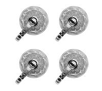 HOOLRZI 4pcs Vintage Ripples Suction Cups Hook Home Decors Suction Hangers Excellent for Hanging Towels Or Wreaths On Glass Wreath Hangers