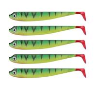 HOOLRZI 5PCS Freshwater Fishing Lures 9.5cm Soft PVC T Tail Baits Enhanced Attraction for Walleye in Various Water Depths Realistic Swimming Action Lures