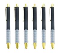 HOOLRZI 6pcs Signing Pen 1.0mm Retractable Ballpoint School Supplies Smooth Writing Pens for Creative Writing Ballpoint