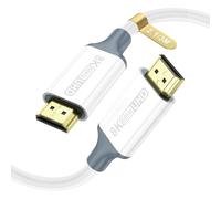 HOOLRZI 8K Braided Cable 2.1 Supports 8K 60Hz with Gold Plated Connector for Smooth Gaming and Clear Videos Cable Fast Speed Gold Plated Connector Cord for Tvs Gaming PC and Home Theater