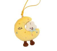 HOOLRZI Autumn Themed Plush Keyring Cartoon Animal Ornament Portable Family Friend Cartoon Keychain Toy