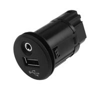 HOOLRZI Car Stereo Dashboard Flush Mount 3.5mm Port Adapter USB Plug Replaces 28023-BH00C for 2011-2019 Car Accessories