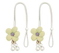 HOOLRZI Curtain Tiebacks Flower Window Bind Rope Decorative Curtains Holdbacks Drapery Home Office Decors Decorative