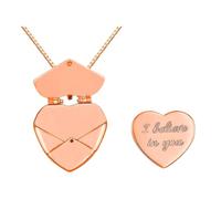 HOOLRZI Elegant Heart Shaped Stainless Steel Necklace Portable For Enhancing Outfits And Commemorating Special Event Wear Minimalists Heart Locket