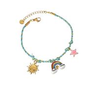 HOOLRZI Elegant Retro Design Beaded Stainless Steel Wristband Unisex Fashion Accessory For Casual Or Formal Occasions Contemporary Woven Cord