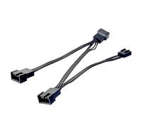 HOOLRZI Flexible 4Pin Pwms Fan Splitter Power Distribution Cable For Customizable Cooling Setups And Organized PC Wiring PC Case Fan Extension Cable