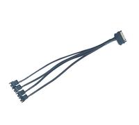 HOOLRZI Flexible Satas to 4Pin Cooling Fan Power Extension Cord Adapter Cable for Enhanced PC Coolings Computer Splitter